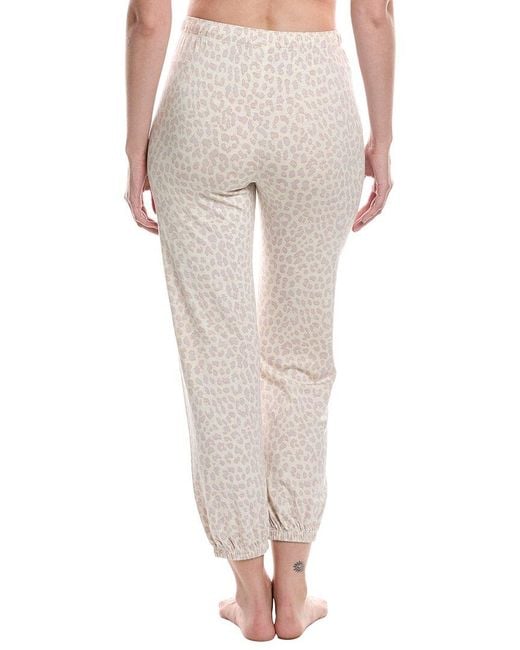 Pj Salvage Pink Band Luxe Leopard Pant