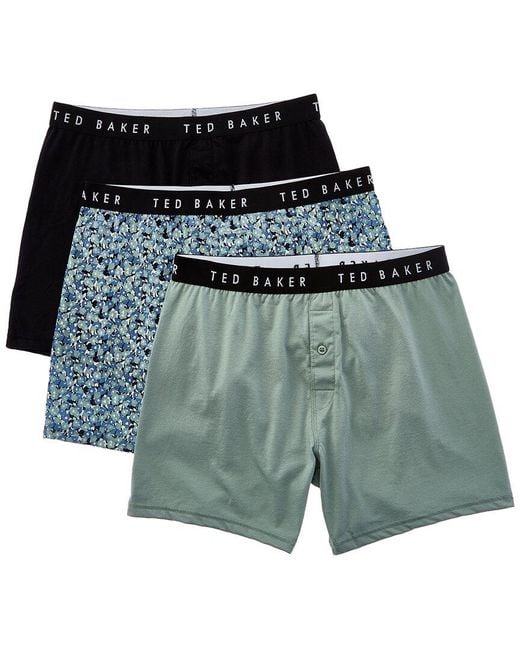 Ted Baker Green 3Pk Boxer for men