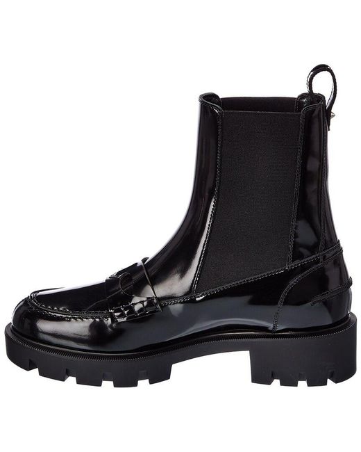 Christian Louboutin Black Montezu Leather Boot
