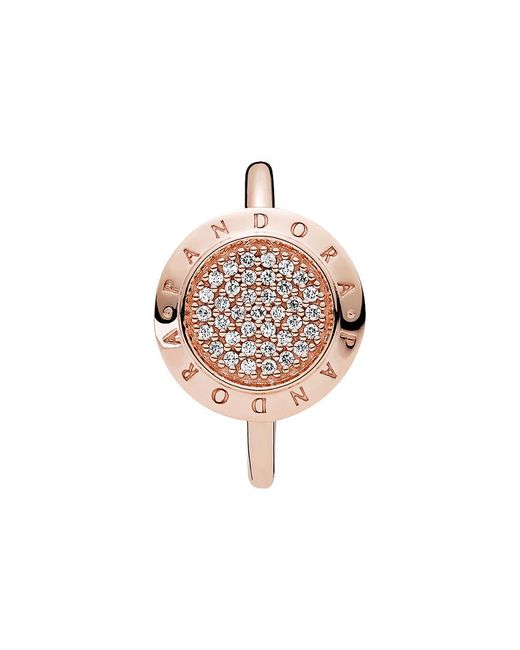 PANDORA Rose 14k Rose Gold Plated Cz 