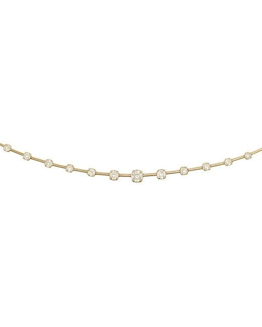 Prince Diamond & Jewelry Metallic 14K 1.03 Ct. Tw. Lab-Grown Diamond Station Necklace