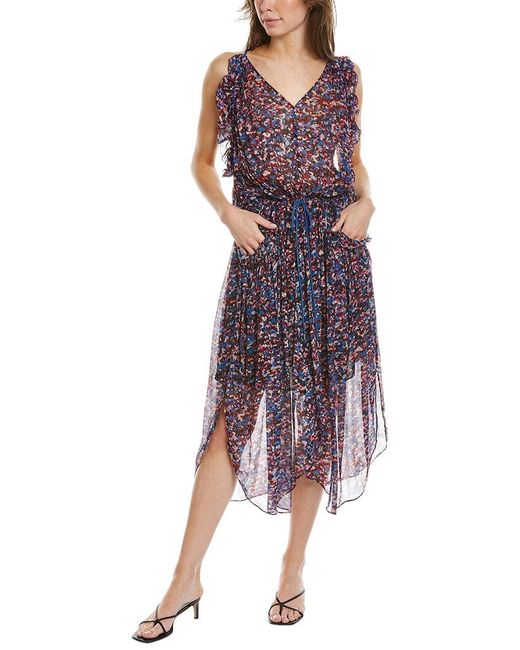 Isabel Marant Purple Étoile Fadelo Maxi Dress