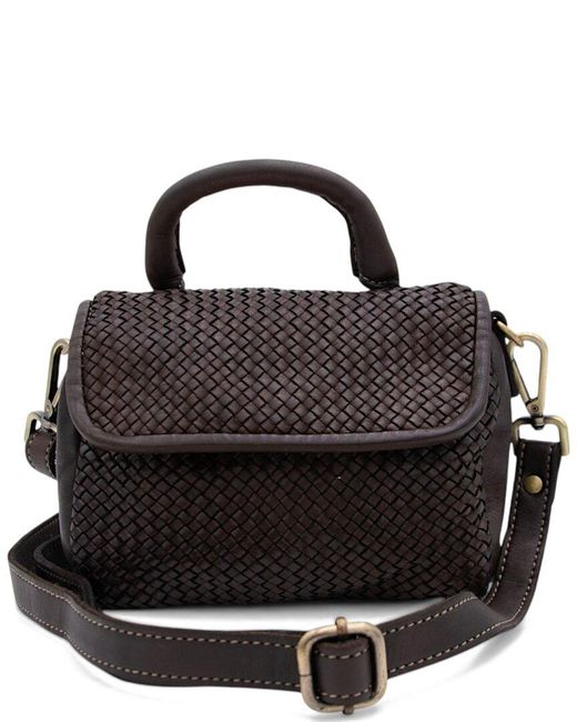 Bolsa Nova Black Leather Lily Mini Bag