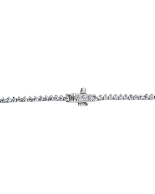 Lab Grown Diamonds Metallic 14K 5.00 Ct. Tw. Lab-Grown Diamond Riviera Necklace
