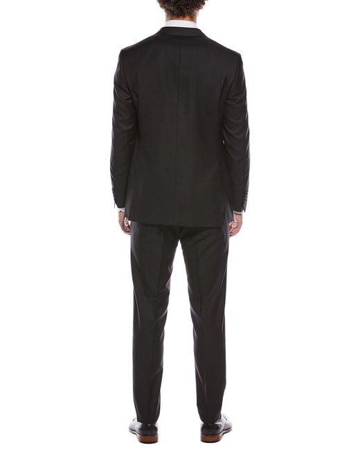 Canali Black 2Pc Wool Suit for men