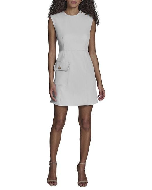 BCBGMAXAZRIA Gray Aline Dress