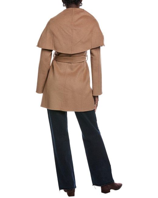 Tahari Natural Marilyn Wool-Blend Coat