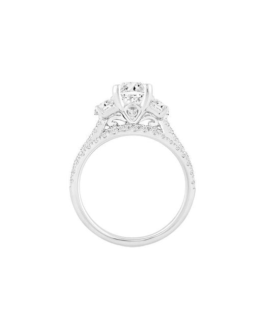 Ethos Creations White Brilliant Bloom 14K 3.00 Ct. Tw. Lab-Grown Diamond Bridal Ring