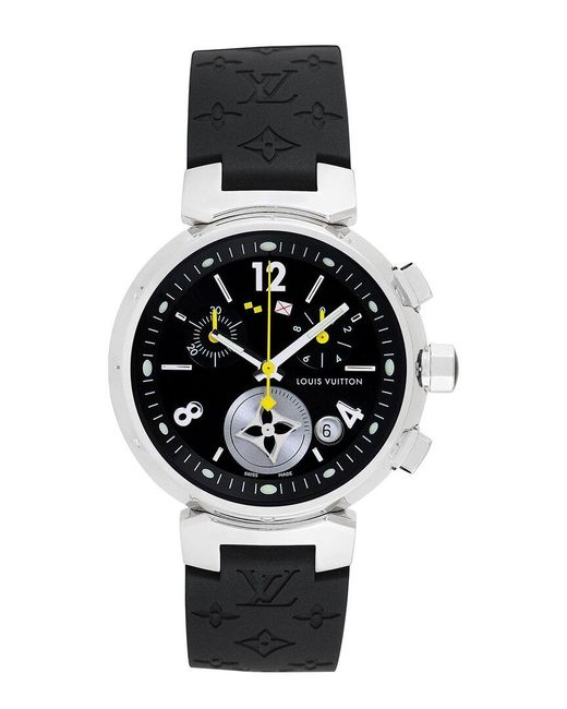 Louis Vuitton Tambour Watch, Circa 2000s in Black