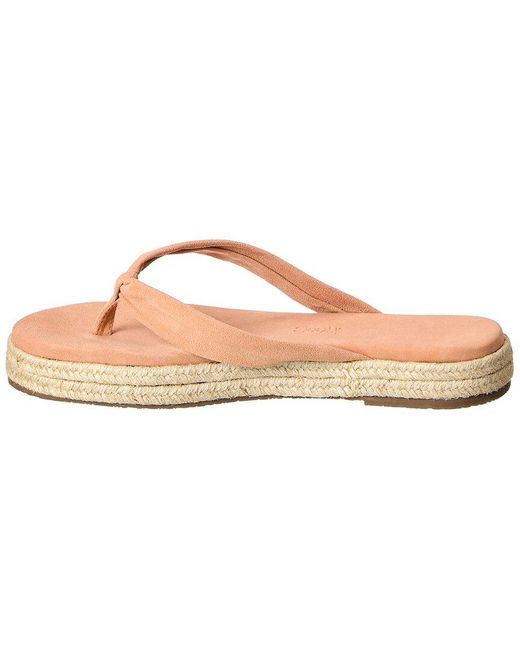 TKEES Pink Hera Suede Platform Flip Flop