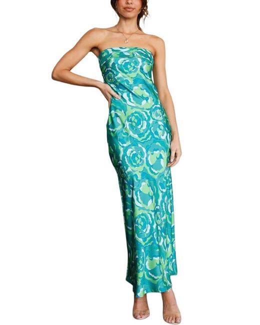 LEON GORI Green Maxi Dress