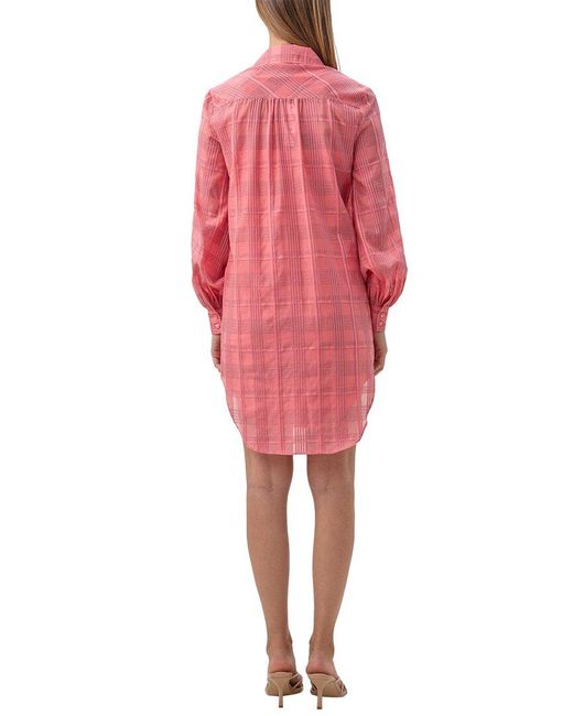 Trina Turk Pink Aisling Silk-blend Mini Dress