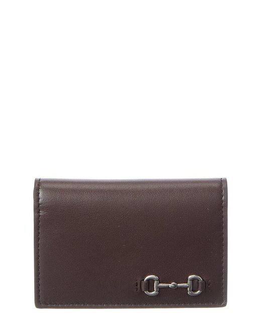 Gucci Brown Horsebit Leather Wallet for men