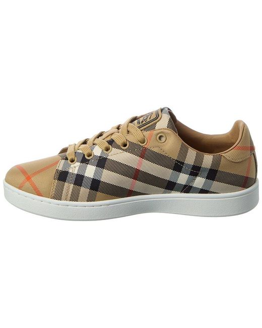 Burberry Natural Check Canvas Sneaker