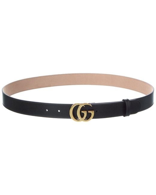 Gucci Black Leather Belt for men
