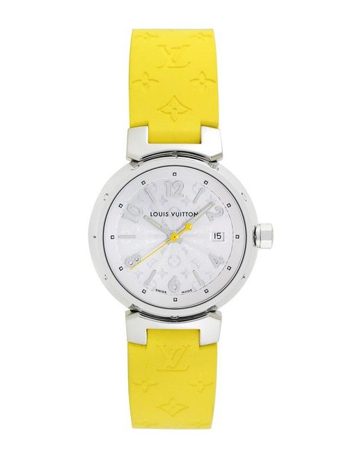 Louis Vuitton Metallic Tambour Watch, Circa 2000S (Authentic Pre-Owned)