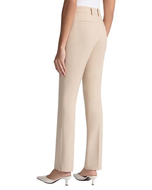 Lafayette 148 New York Natural Plus Manhattan Slim Cigarette Ankle Wool-Blend Pant