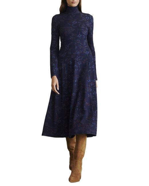 Tanya Taylor Blue Thea Dress