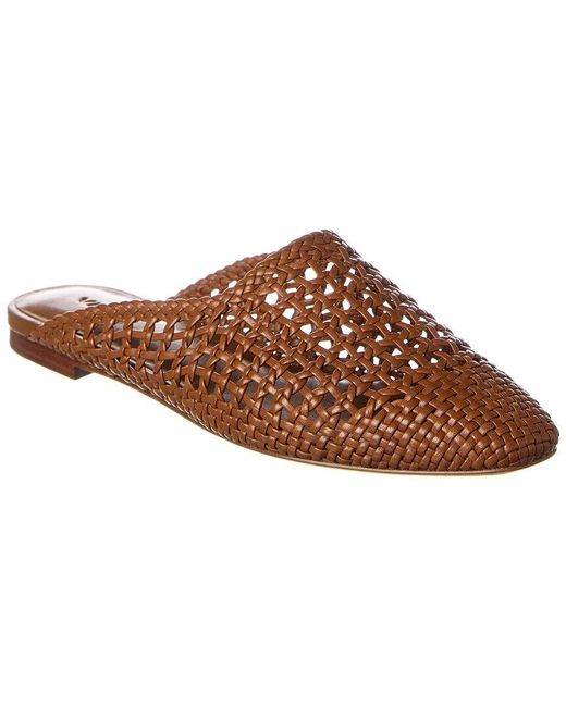 vince barrett woven leather mules