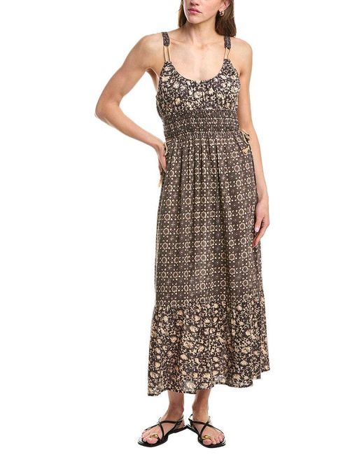 Faherty Brand Brown Sunbeam Maxi Dress