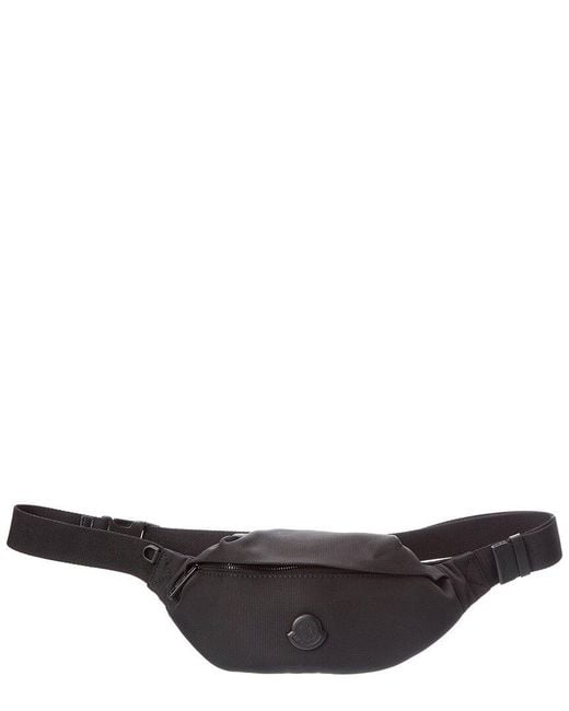 Moncler Black Durance Canvas Belt Bag for men