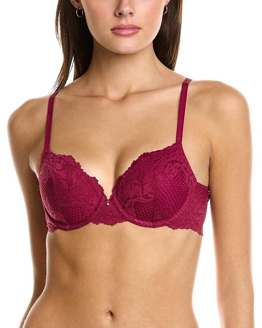 Le Mystere Lace Allure T-shirt Bra in Red