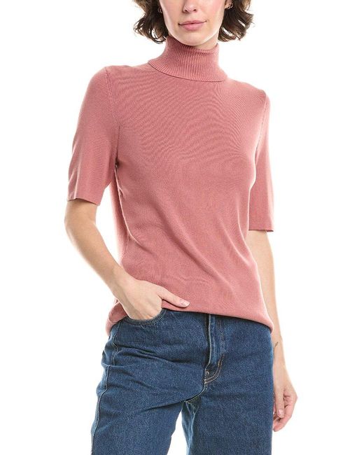 Anne Klein Red Turtleneck Sweater