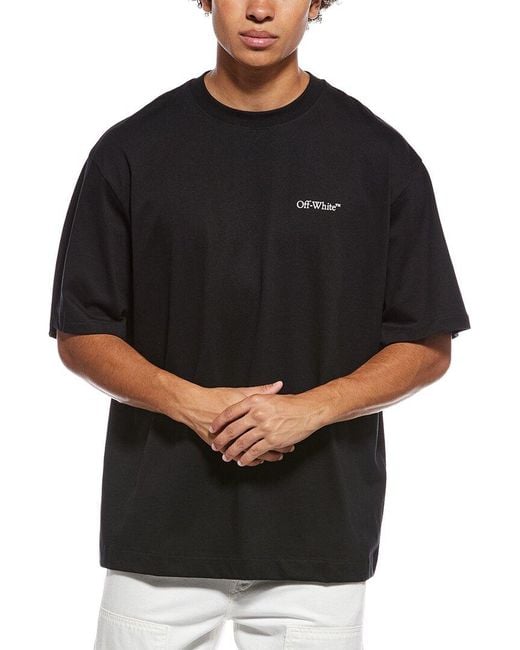 Off-White c/o Virgil Abloh Black Skate Fit Tape Arrow T-Shirt for men