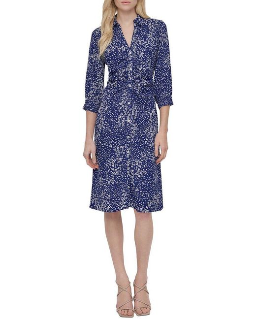 DKNY Blue Shirt Dress