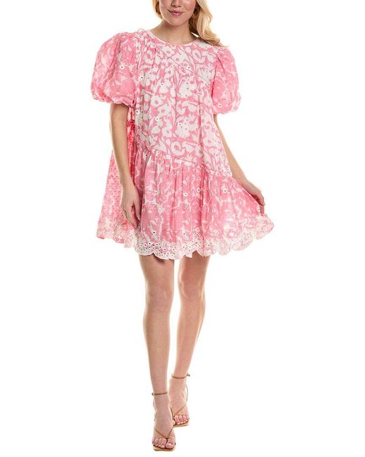 Garrie B Pink Milena Mini Dress