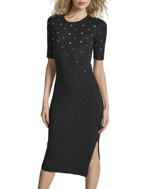 DKNY Black Sweaterdress