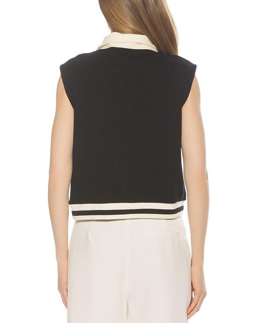 Alexia Admor Black Denise Vest Top