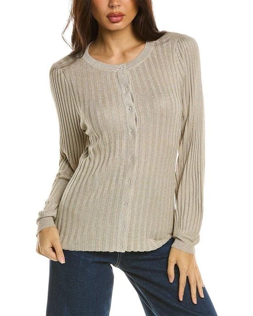 Chaser Brand Gray Lurex Tunic