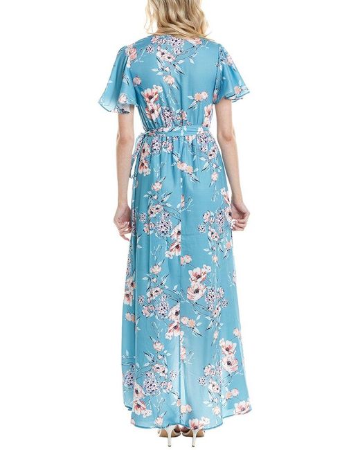 Marion Blue Wrap Dress