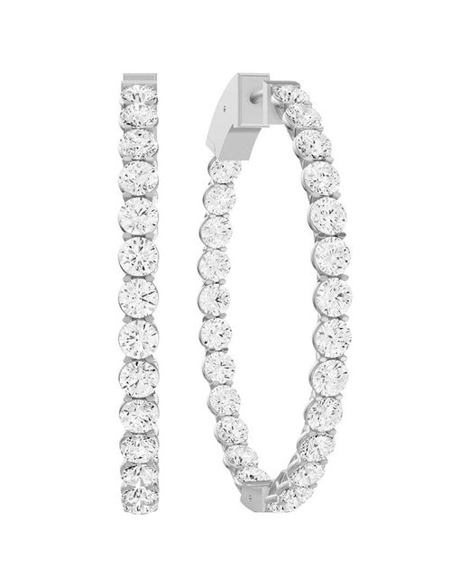 Lab Grown Diamonds White 14K 7.00 Ct. Tw. Lab-Grown Diamond Earrings