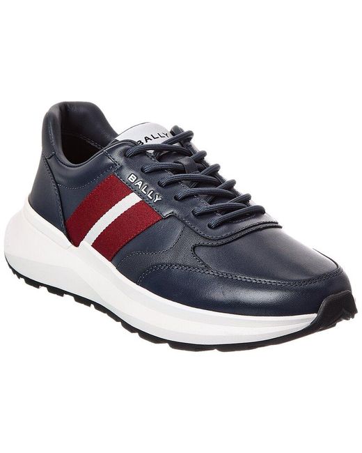 Bally Blue Senny Leather Sneaker for men