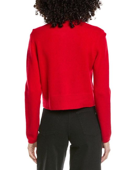 Femme Society Red Cashmere Cardigan