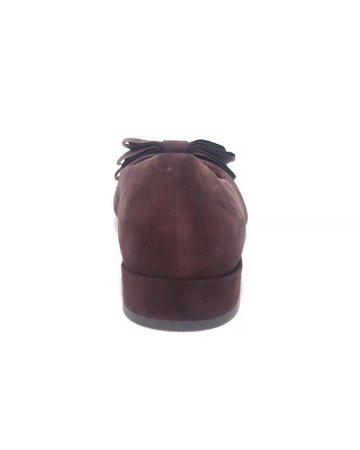 Gentle Souls Brown Atlas Suede Flat