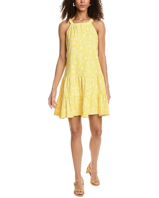 Jude Connally Yellow Leanna Tiered Dress