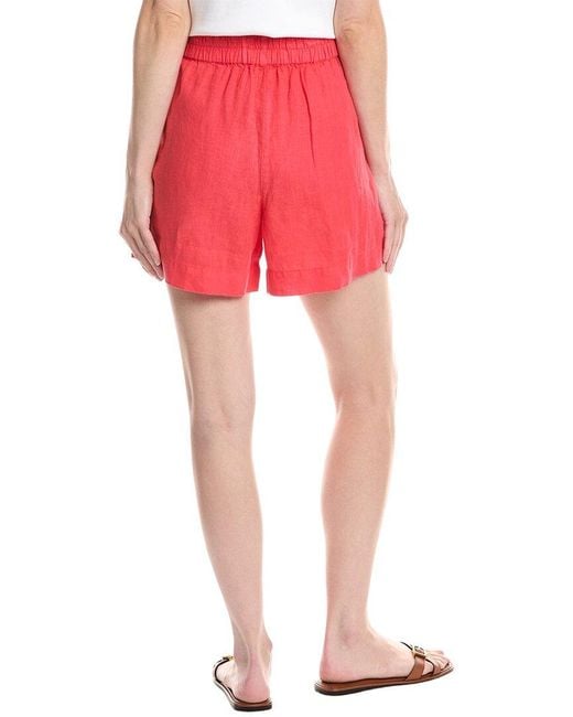 Michael Stars Red Mavis Linen Short