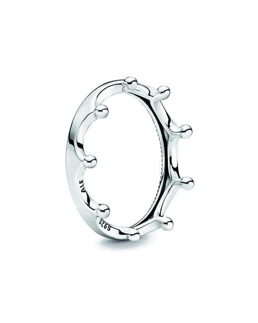 Pandora Metallic Moments Silver Crown Ring