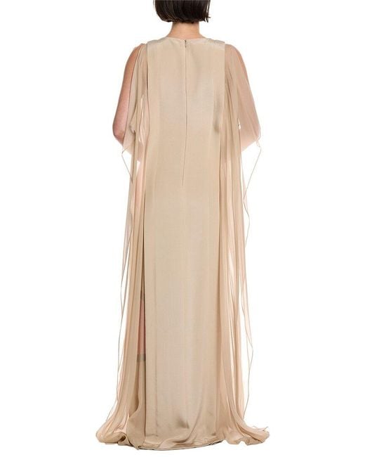 Akris Red Silk Maxi Dress