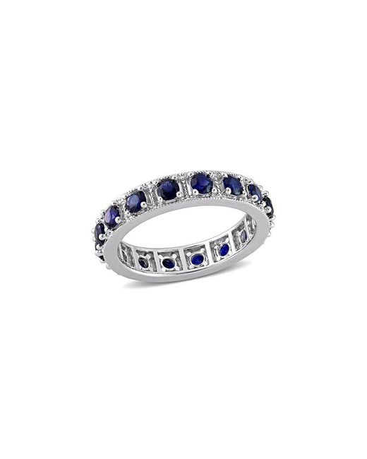 Rina Limor Blue Silver 1.92 Ct. Tw. Sapphire Eternity Ring