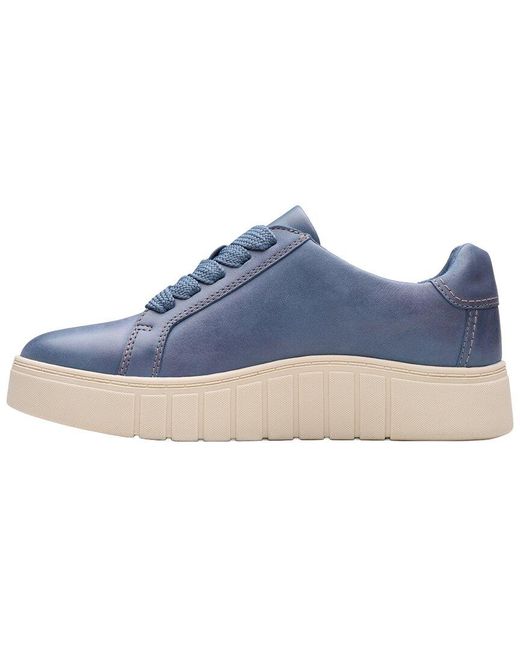 Clarks Blue Mykah Joy Leather Sneaker
