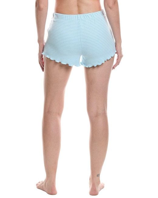 Pj Salvage Blue Sweet Stripes Short