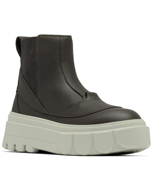 Sorel Black Cariboutm X Chelsea Weatherproof Leather Boot