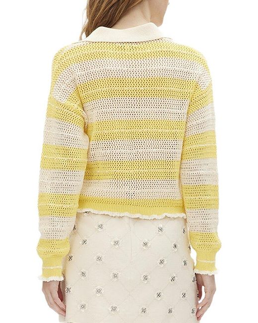 Tanya Taylor Yellow Quinn Sweater