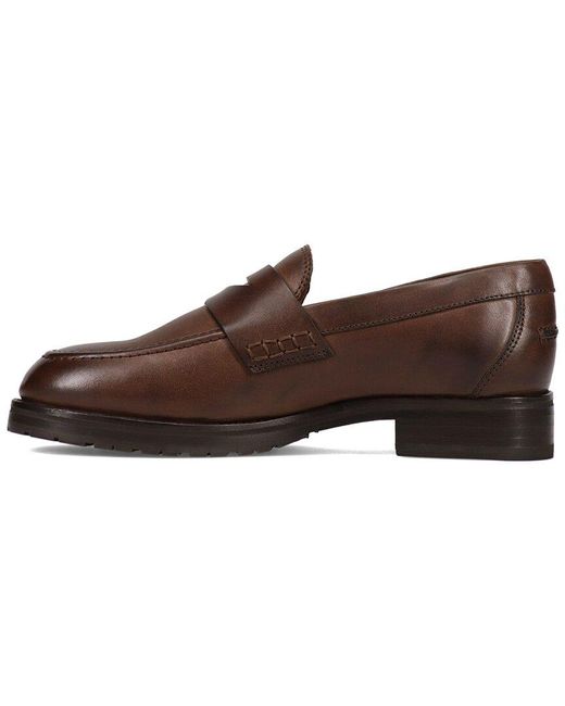 Frye Brown Melissa Lug Leather Loafer