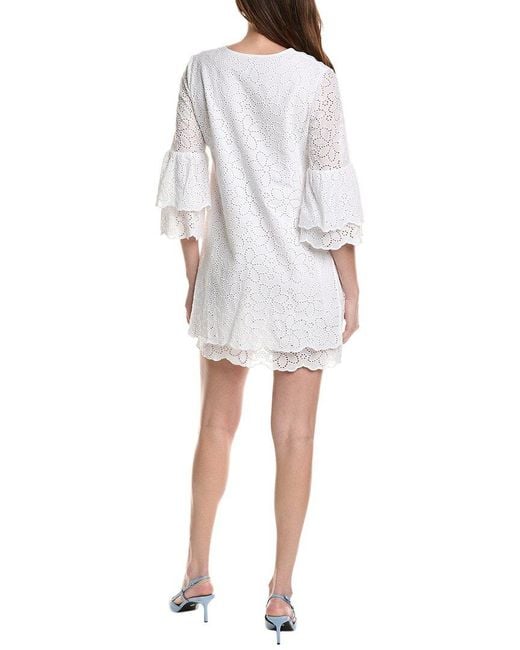 tyler boe White Christa Eyelet Tunic