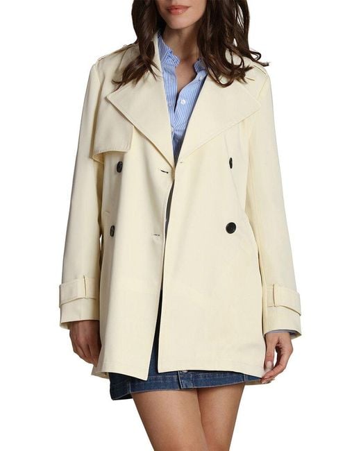 Avec Les Filles Natural Double Breasted Trench
